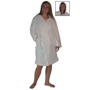  Adult Day Spa Plush Robe Dressup Costume Party White One 