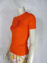 Vintage 1980s T Shirt Top Orange   S  