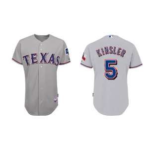 Texas Rangers 5# Ian Kinsler Grey 2011 MLB Authentic Jerseys Cool Base 