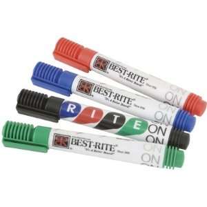   Rite On Whiteboard Markers with Pocket Clip, 4 Pack
