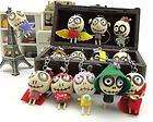 PC LOT WOODEN VOODOO DOLL KEY CHAIN CELL PHONE CHARM STRAP GIFT