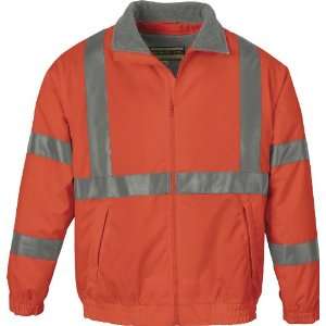  ASH CITY MENS INSULATED ORANGE SAFETY JACKET X SMALL 