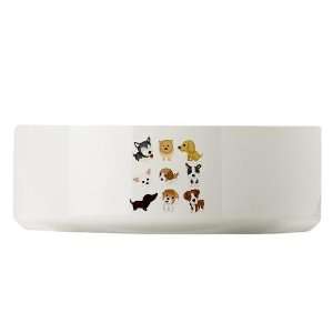  Cute Little Puppies Dachshund Large Pet Bowl by  