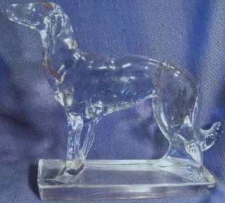 New Martinsville Glass Dog Borzoi Borsoi Wolfhound Figurine  