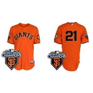 Wholesale New San Francisco Giants #21 Freddy Sanchez Orange 2011 MLB 