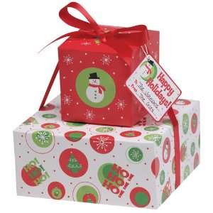  Christmas Print Stackable Cookie Boxes