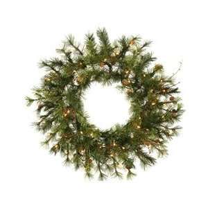  24 Prelit Mixed Country Wreath 50CL Arts, Crafts 