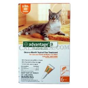  12 MONTH Advantage II Flea Control for Cats Under 9 lbs 