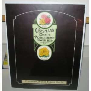   Vintage Deco Seed Comapny Advertising Poster 