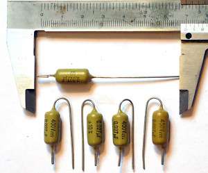 Mustard 27 nF 22nF 400V capacitors Marshall Plexi  