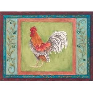  Montier Rooster   Renee Charisse Jardine 16x12 CANVAS 