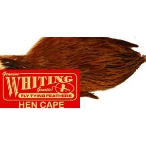  Fly Tying Material   Whiting Hen Cape   medium ginger 
