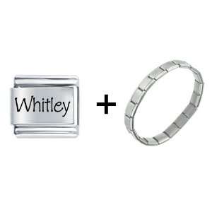  Name Whitley Italian Charm Pugster Jewelry