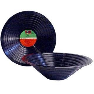 Stepped Vinyl Record Bowl   70s/80s Pop Genre