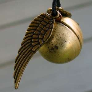 Harry Potter Golden Snitch locket necklace pendant ball  