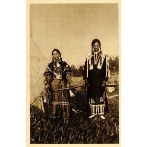  1926 Stoney Indian Nakoda Man Woman Costume Canada 