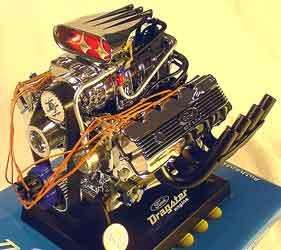 Supercharged 427 Ford SOHC Die Cast 16th Scale Engine  