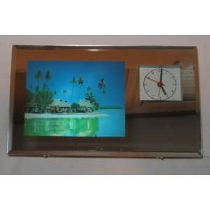  Vintage Mirrored White Noise Ocean Beach Sounds Clock 