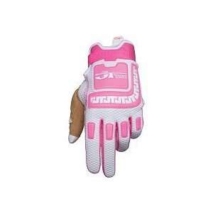   RACING LIFE LINE PERFORMANCE GLOVES (LARGE) (PINK/WHITE) Automotive