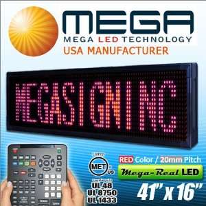 Red Color Programmable LED Sign   Muti Language Animated Message Board 