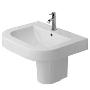 Duravit D1400200 White/Three Tap Holes Happy D 29 1/2 Wash Basin with 