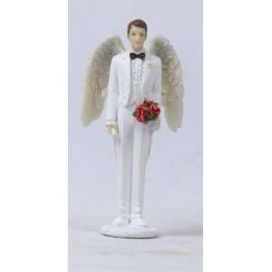  Angel Groom Figurine In White
