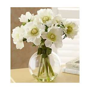    Flowers by 1800Flowers   Silk White Anemone Bouquet