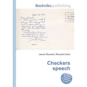  Checkers speech Ronald Cohn Jesse Russell Books