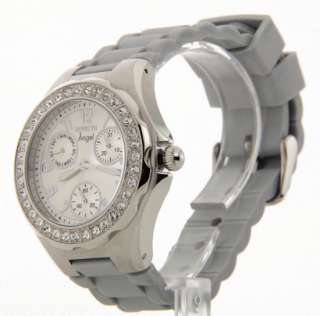 IN1649 Invicta Womens Angel Multifunction Rubber Fashion Crystal Watch 