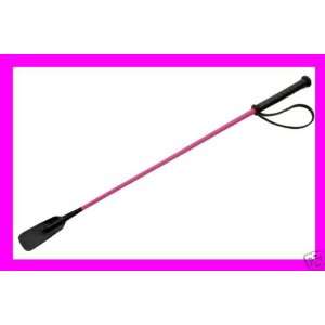 Pink Riding Crop Horse Whip With Leather Slapper Nice Quality  