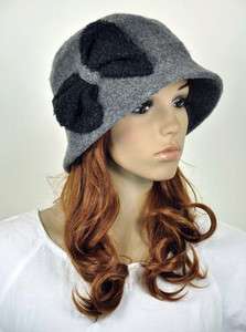100% Wool Elegant Lady Womens Warm Winter Hat Beanie Cap Beautiful 