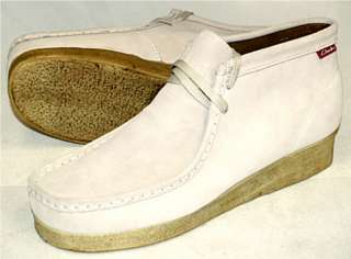 CLARKS PADMORE 30550 RARE WHITE SUEDE MEN SHOES NOT IN STORES YET 