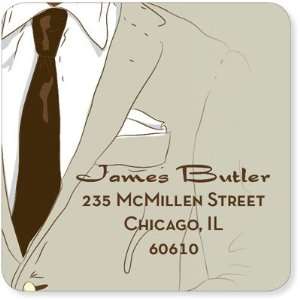     Address Labels (Suited Up Khaki African American)