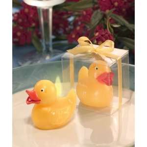  Baby Keepsake Yellow Duck Candle in Clear Box Baby