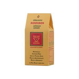  African Red Tea Imports Rooibos African Ginger Pieces, 20 