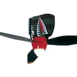 Craftmade Lighting WB348TS Warbird   48 Air Power Fan, Tiger Shark 