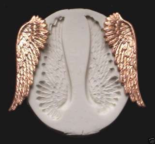 ANGEL FAIRY GODDESS FEATHER WINGS CNS polymer clay mold  
