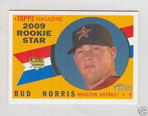 2009 Topps Heritage High Number 519 Bud Norris RC  