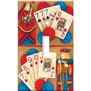  Switch Plate Cover Art Poker King & Queen Poker S