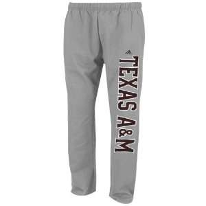  Texas A&M Aggies adidas Grey Fleece Sweatpants Sports 
