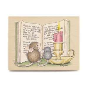  Stampabilities House Mouse Wood Mounted Rubber Stamp Christmas 