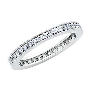   shape CZ Cubic Zirconia Eternity Ring Band   size 9 The World Jewelry