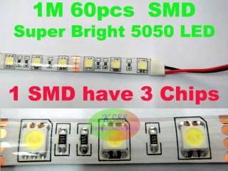 Green 3M 180pcs 5050 SMD LED Waterproof STRIP Flexible  