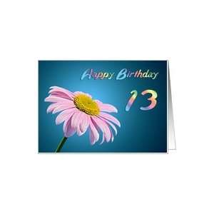   Beautiful Pink Daisy card for a 13 year old Card Toys & Games
