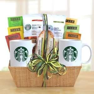 Deluxe Tazo & Starbucks Gift Basket  Grocery & Gourmet 