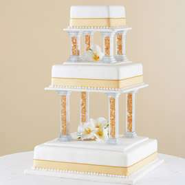 Wilton 6 FILLABLE PILLARS SET Cake Decorating Wedding  