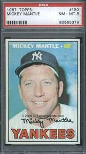 1967 Topps 150 Mickey Mantle PSA 8 (5379)  