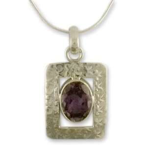  Amethyst pendant necklace, Hypnotic Intuition Jewelry