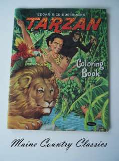 Vintage 1957 TARZAN COLORING BOOK Edgar Rice Burroughs  