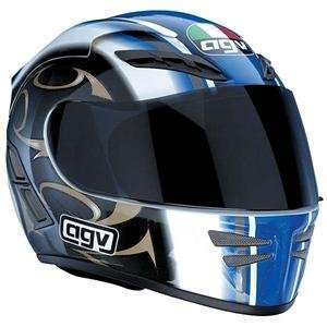  AGV Stealth Dragon Helmet   Large/Blue Automotive